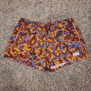 Cotopaxi Brinco Orange Blue Red Topography Outdoor Shorts Women’s Large